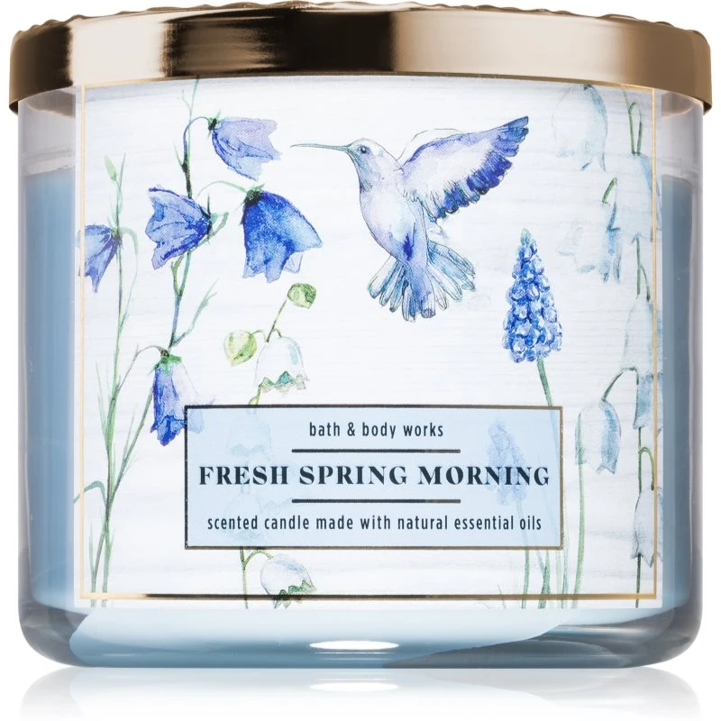 Bath & Body Works Fresh Spring Morning vonná svíčka 411 g