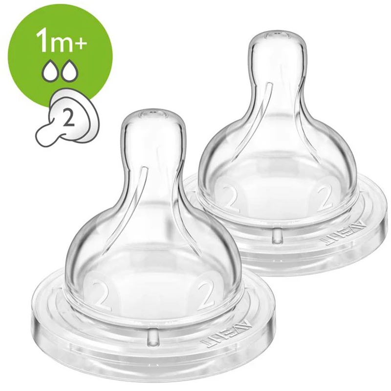 Philips AVENT Dudlík Anti-colic/Classic+ 2 pomalý průtok 1m+, 2 ks