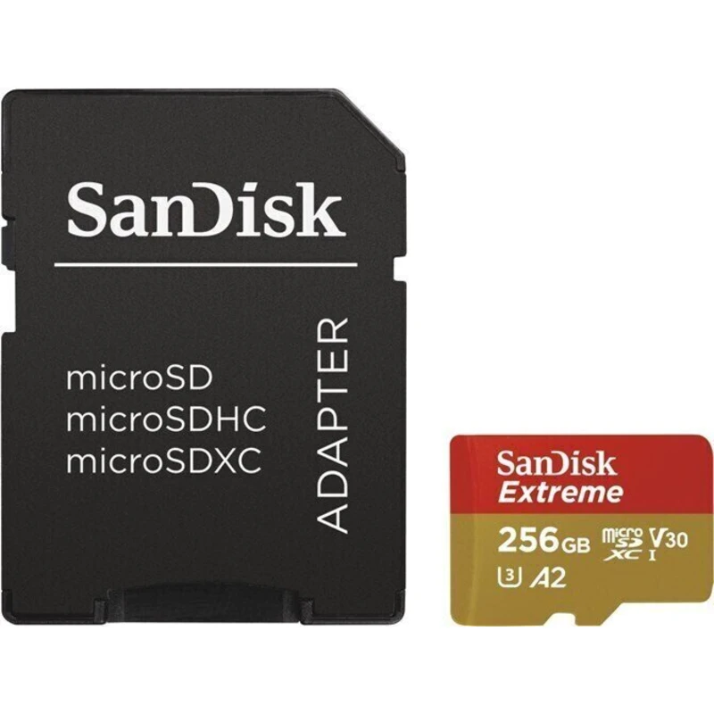 SanDisk Extreme microSDXC 256GB 160MB/s + adaptér