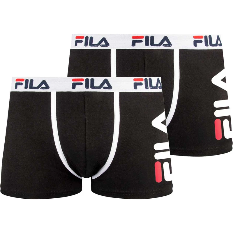 2PACK pánské boxerky Fila černé