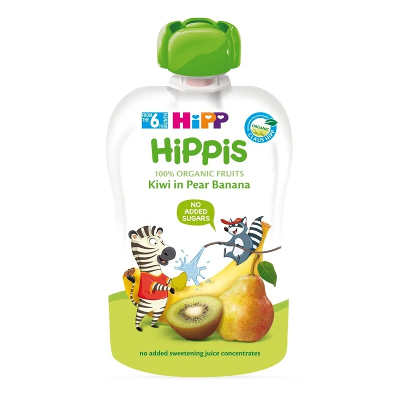 Hipp BIO 100% ovoce hruška-banán-kiwi 100 g