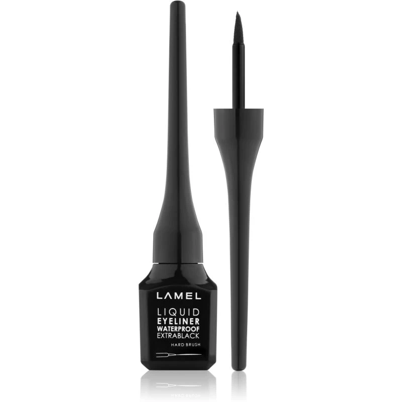 LAMEL Liquid Eyeliner Hard Brush tekuté oční linky voděodolné 3,5 ml