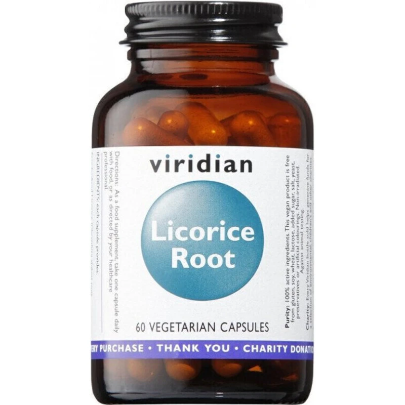 Viridian Licorice Root (Lékořice) 60 kapslí