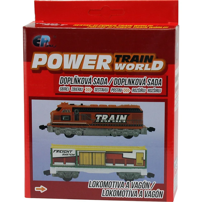 Power Train World Lokomotiva a vagón