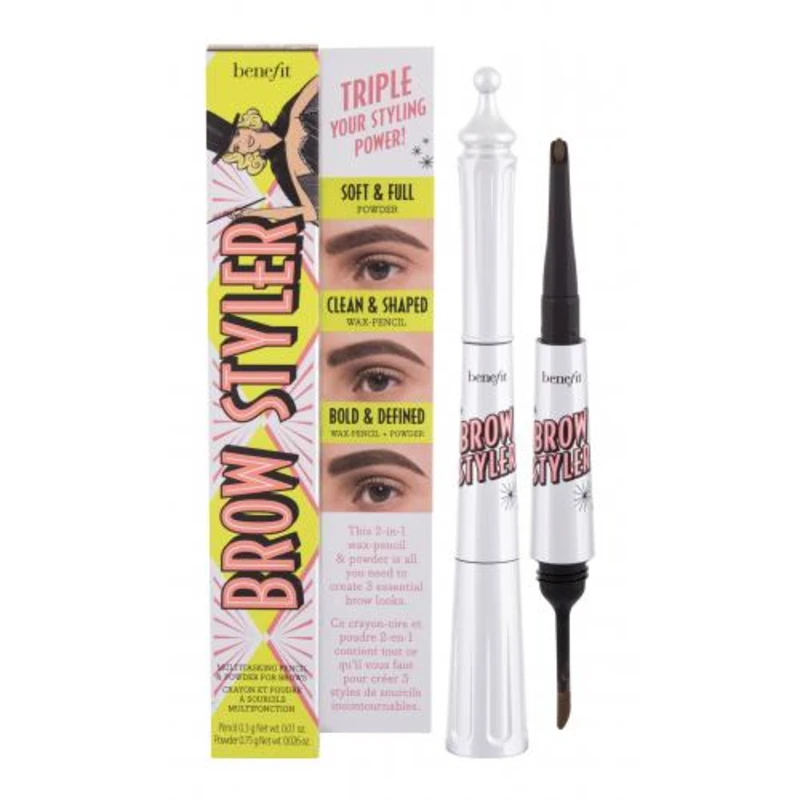 Benefit Brow Styler Multitasking Pencil & Powder 1,05 g tužka na obočí pro ženy 4 Warm Deep  Brown vysouvací