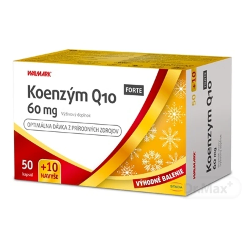 Walmark Koenzym Q10 FORTE 60mg 50+10 tobolek 60 tobolek