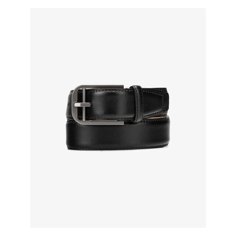 Calvin Klein Double Bar Buckle Pásek Černá