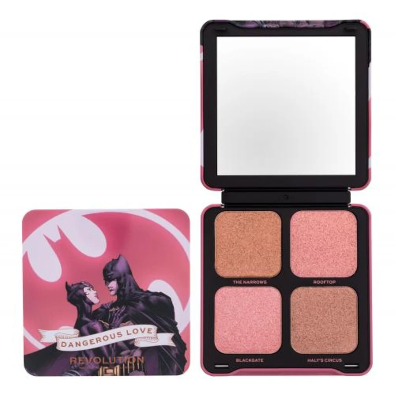 Makeup Revolution DC Collection Dangerous Love paletka rozjasňovačů 12 g