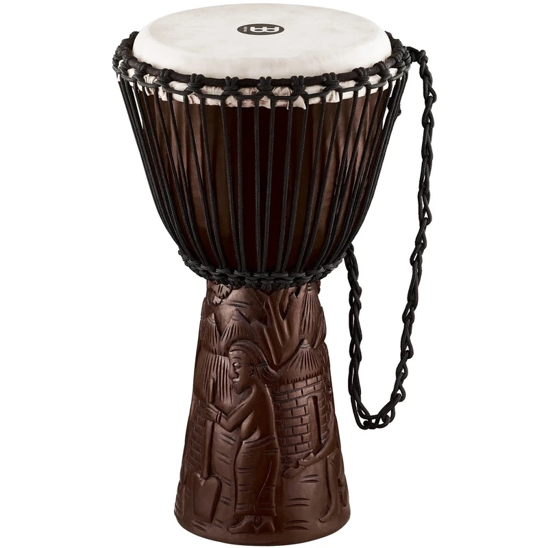 Meinl PROADJ2-M Professional African Djembe Natural/Carved Man