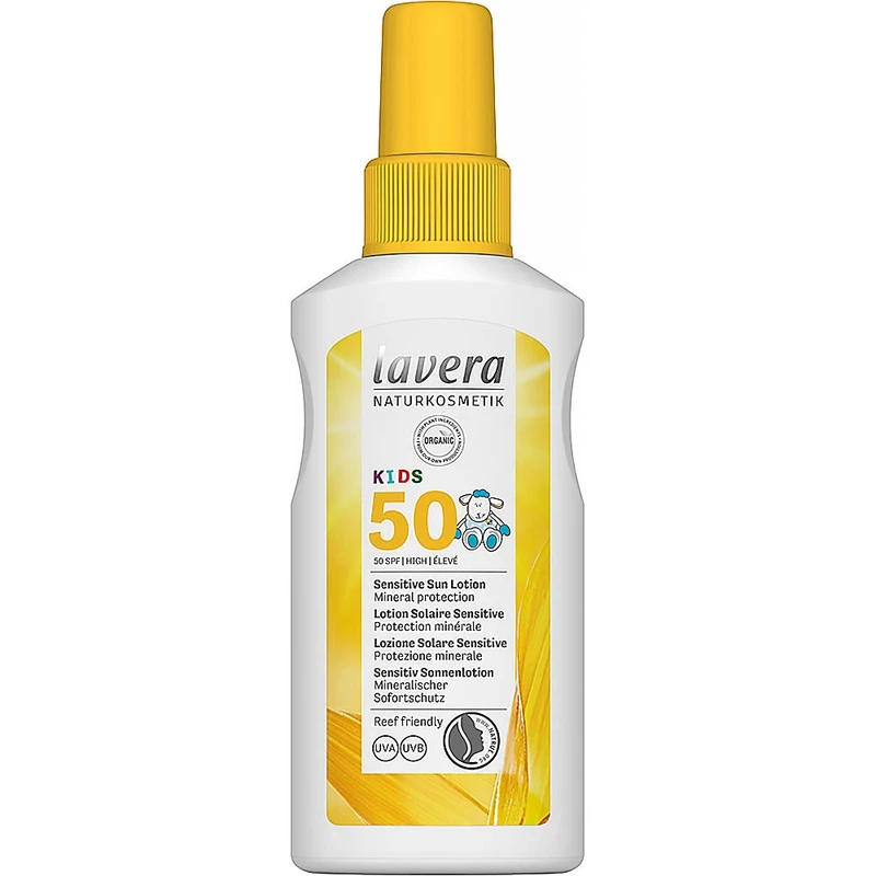 Lavera Opalovací mléko ve spreji pro děti SPF 50 (Sensitive Sun Lotion)  100 ml