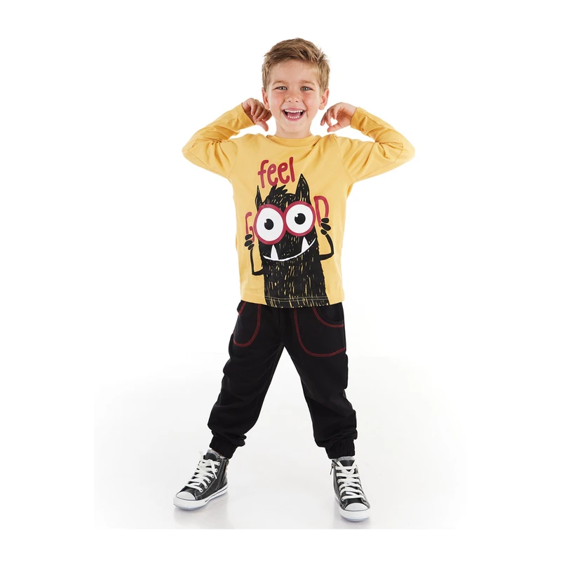 Denokids Feel Good Men's Boy's T-shirt Trousers Set