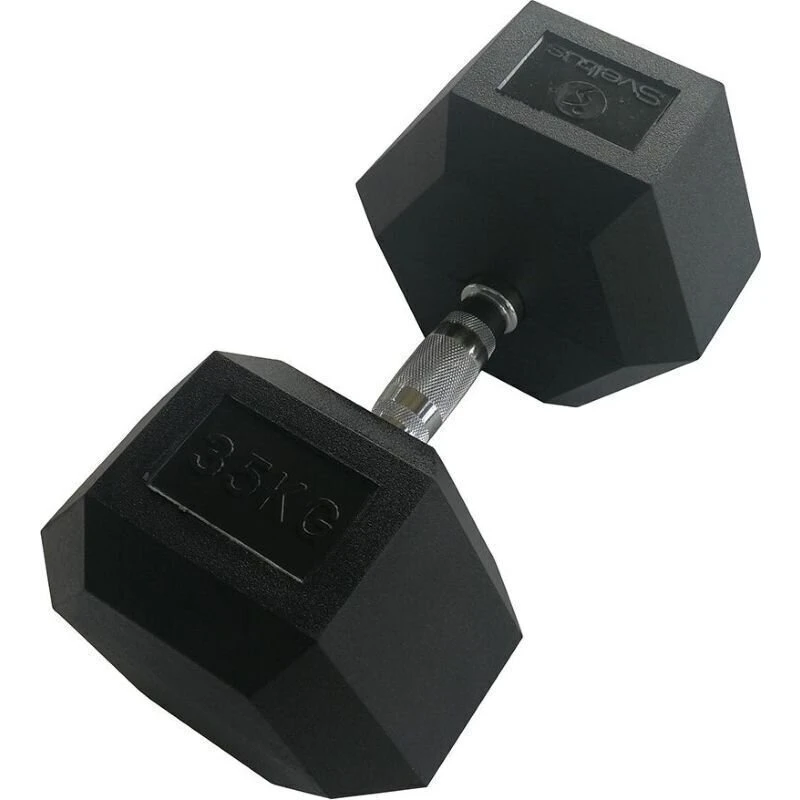 Sveltus Hexagonal Dumbbell 35 kg Černá