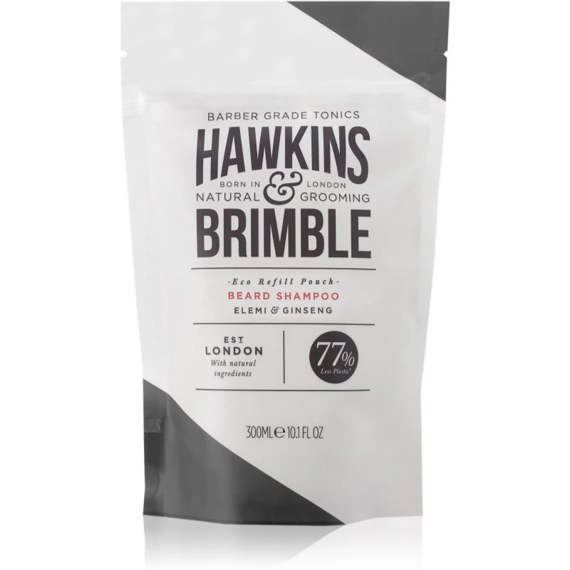 Hawkins & Brimble Beard Shampoo Eco Refill Pouch šampon na vousy náhradní náplň 300 ml