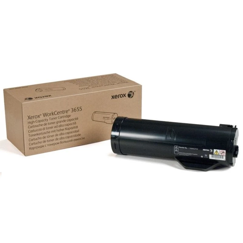 Xerox originální toner 106R02739, black, 14400str., Xerox WorkCentre 3655