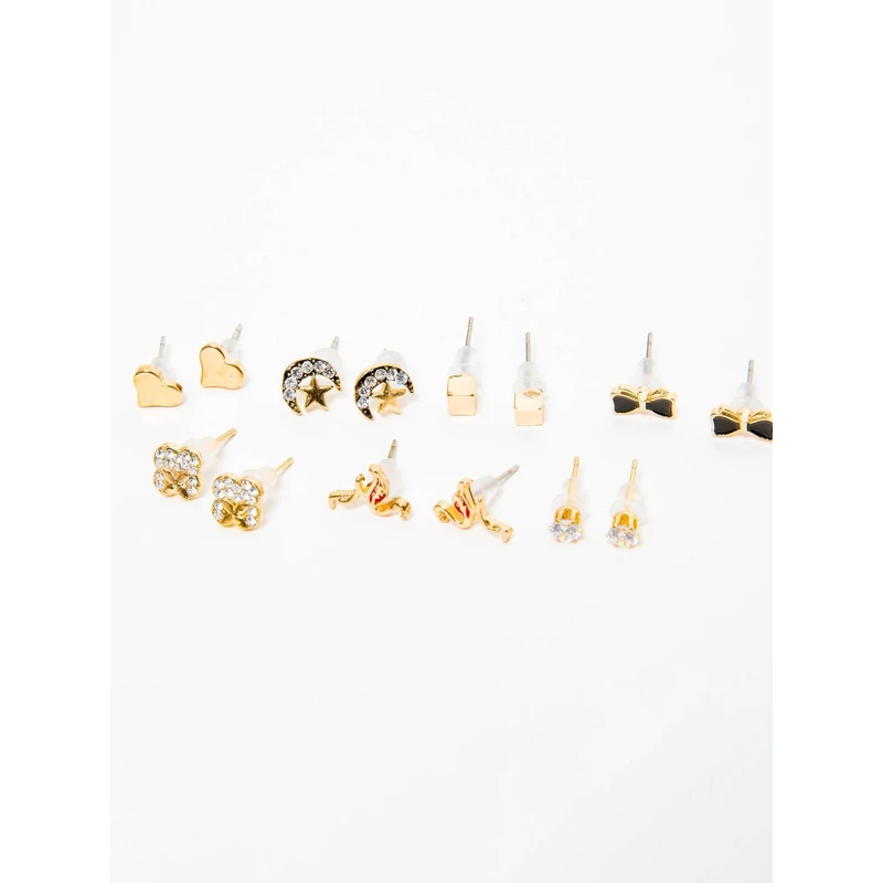 Gold earrings Yups dbi0442. R06