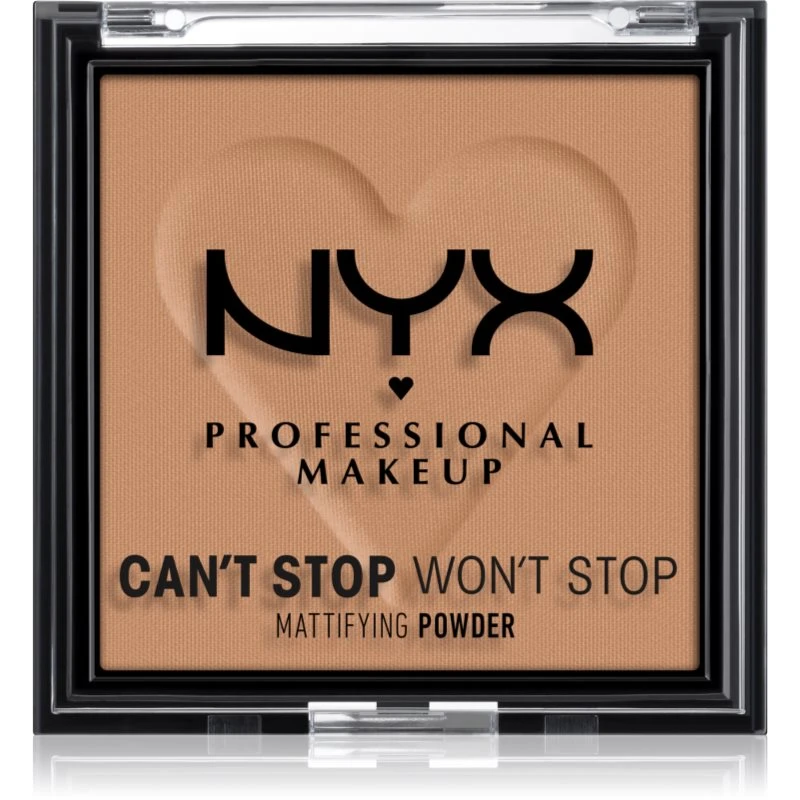 NYX Professional Makeup Can't Stop Won't Stop Mattifying Powder matující pudr odstín 07 Caramel 6 g