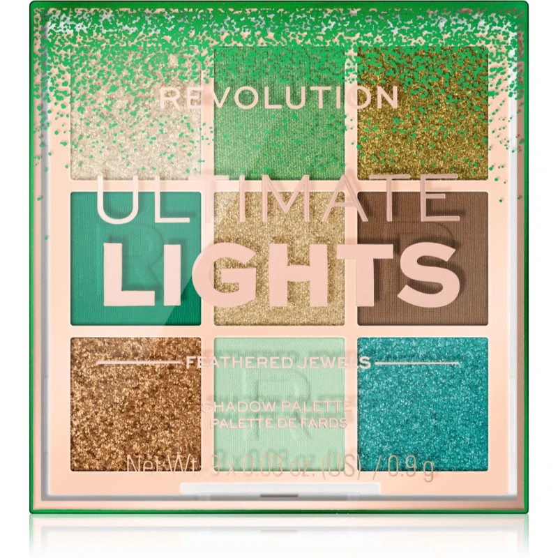 Makeup Revolution Ultimate Lights paletka očních stínů odstín Jewels 8,1 g