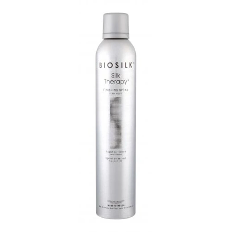 Farouk Systems Biosilk Silk Therapy Finishing Spray 284 g lak na vlasy pro ženy poškozený flakon