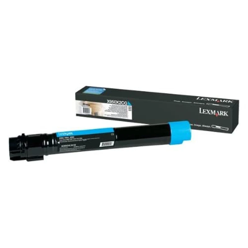 Lexmark originální toner 22Z0009, cyan, 22000str., return, Lexmark XS955de