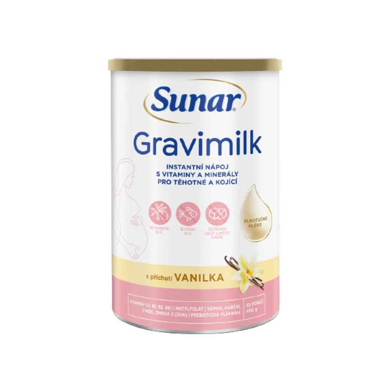 SUNAR Gravimilk s příchutí vanilka 450g