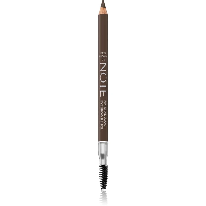 Note Cosmetique Natural Lool Eyebrow Pencil tužka na obočí s kartáčkem 04 Deep Brown 1,08 g