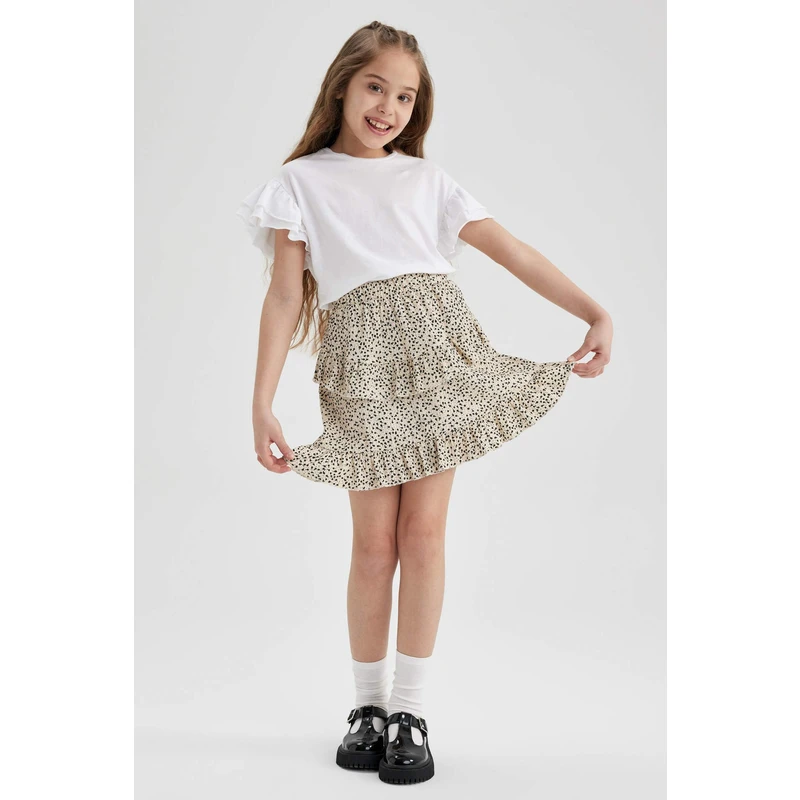 DEFACTO Girl Patterned Skirt