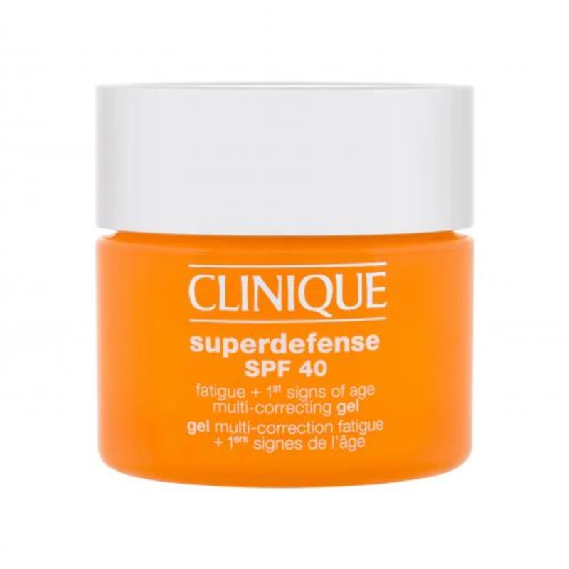 Clinique Superdefense Multi-Correcting SPF40 50 ml pleťový gel na všechny typy pleti; proti vráskám; na pigmentové skvrny; na rozjasnění pleti