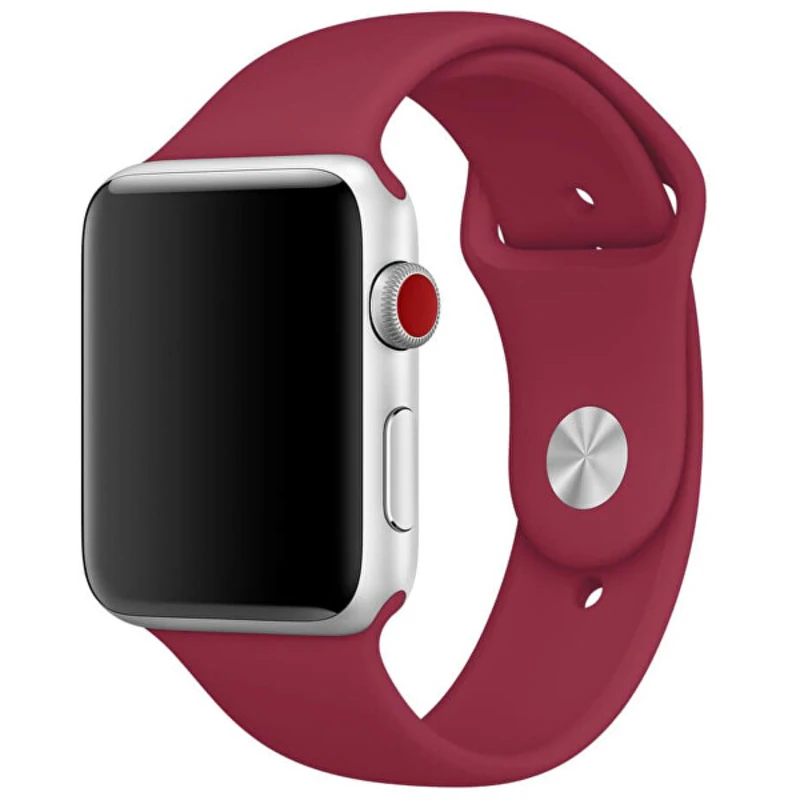 4wrist Silikonový řemínek pro Apple Watch - Vínová 38/40 mm - S/M