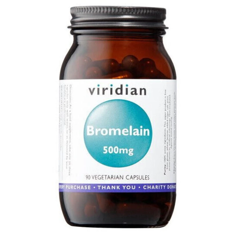 Viridian Bromelain 500mg 90 kapslí