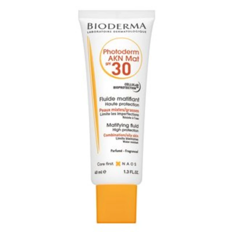 Bioderma Photoderm AKN Mat SPF30 Matifying Fluid mléko na opalování pro citlivou pleť 40 ml