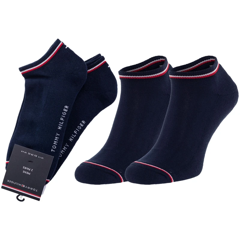 Tommy Hilfiger Man's 2Pack Socks 100001093 322 Navy Blue