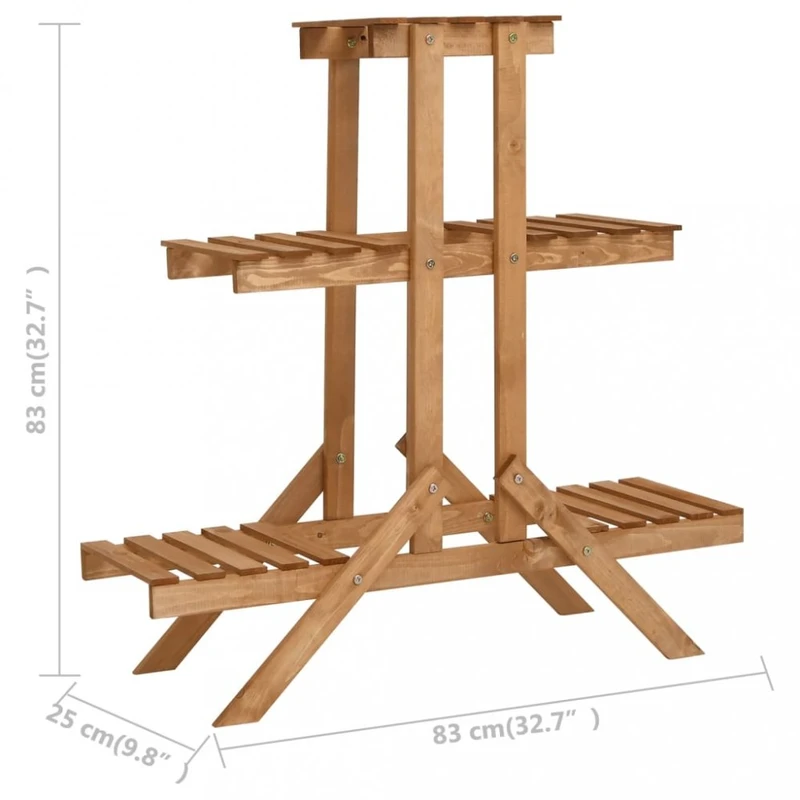 Stojan na květiny jedlové dřevo Dekorhome 83 cm,Stojan na květiny jedlové dřevo Dekorhome 83 cm