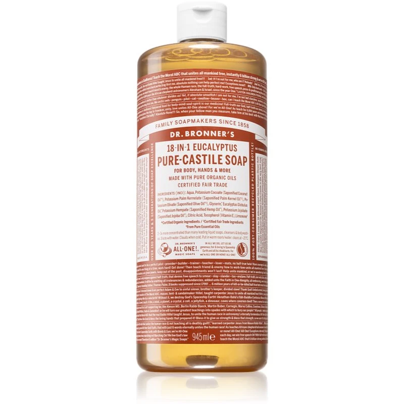 Dr. Bronner’s Eucalyptus tekuté univerzální mýdlo 945 ml