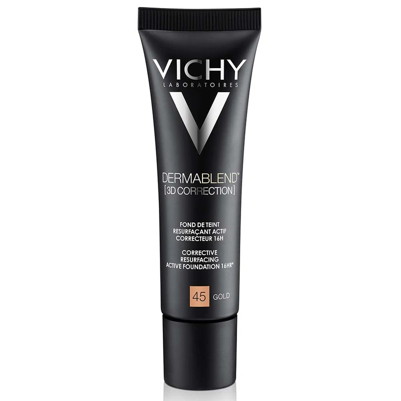 Vichy Dermablend 3D Correction korekční vyhlazující make-up SPF 25 odstín 45 Gold 30 ml