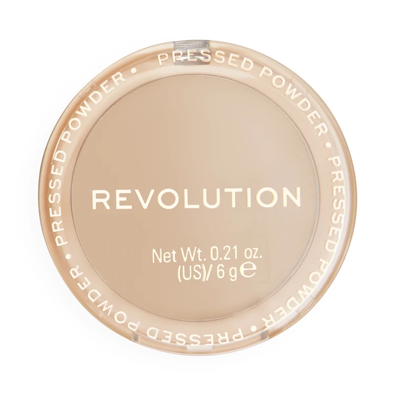 Makeup Revolution Reloaded jemný kompaktní pudr odstín Beige 6 g