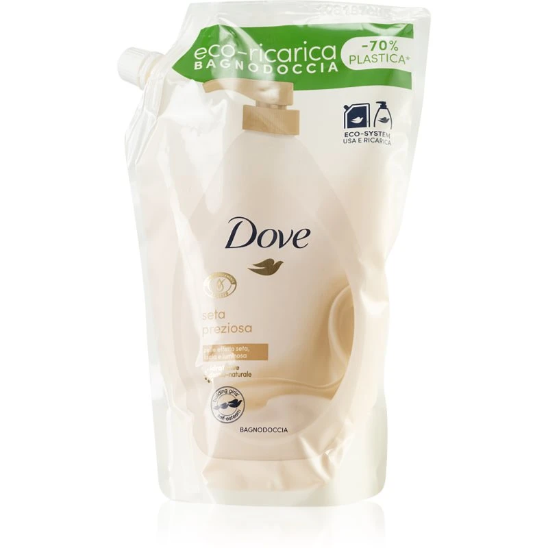 Dove Go Fresh Cucumber & Green Tea sprchový a koupelový krém náhradní náplň 720 ml