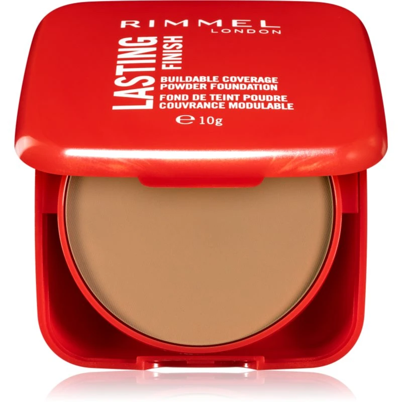 Rimmel Lasting Finish Buildable Coverage jemný kompaktní pudr odstín 010 Latte 7 g