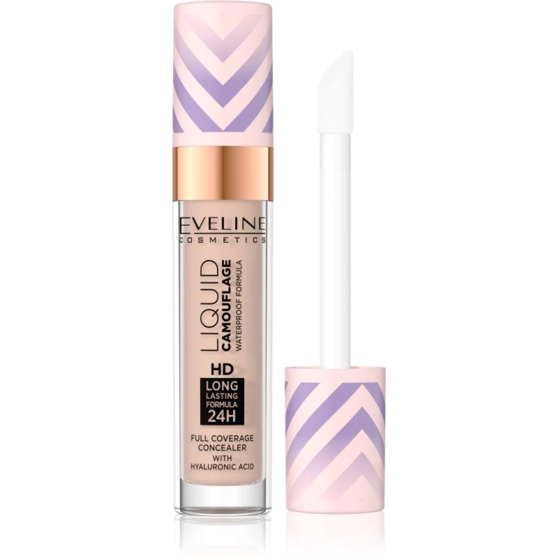 Eveline Cosmetics Liquid Camouflage voděodolný korektor s kyselinou hyaluronovou odstín 05 Light Sand 7,5 ml