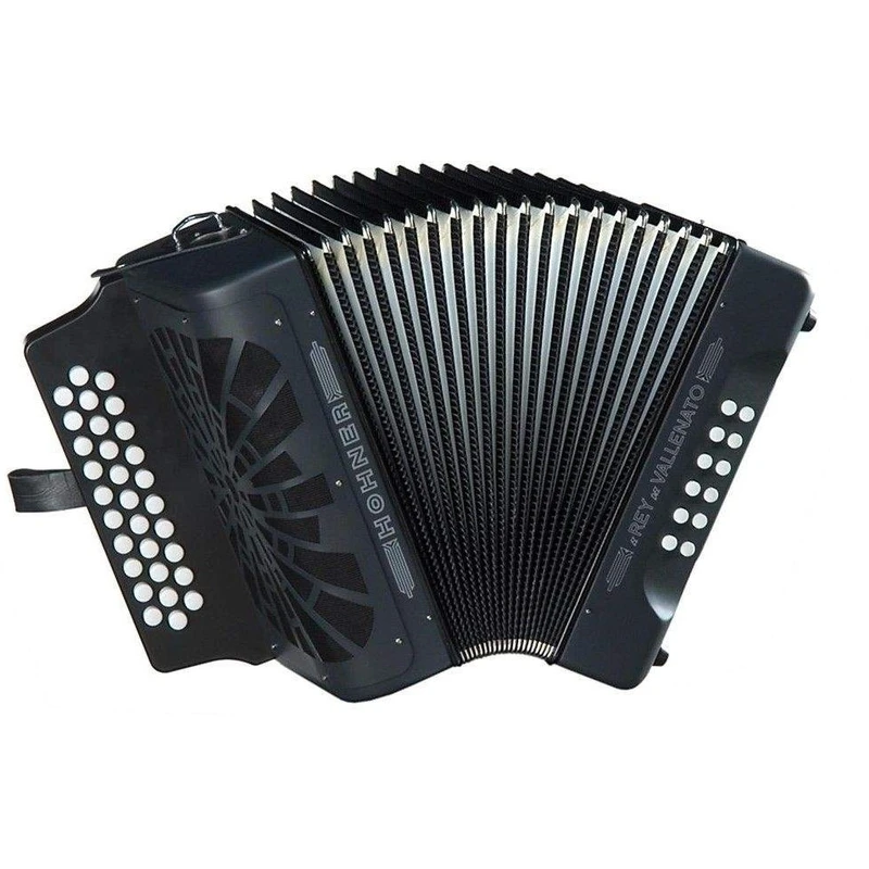 Hohner El Rey del Vallenato ADG Black Černá Knoflíkový akordeon