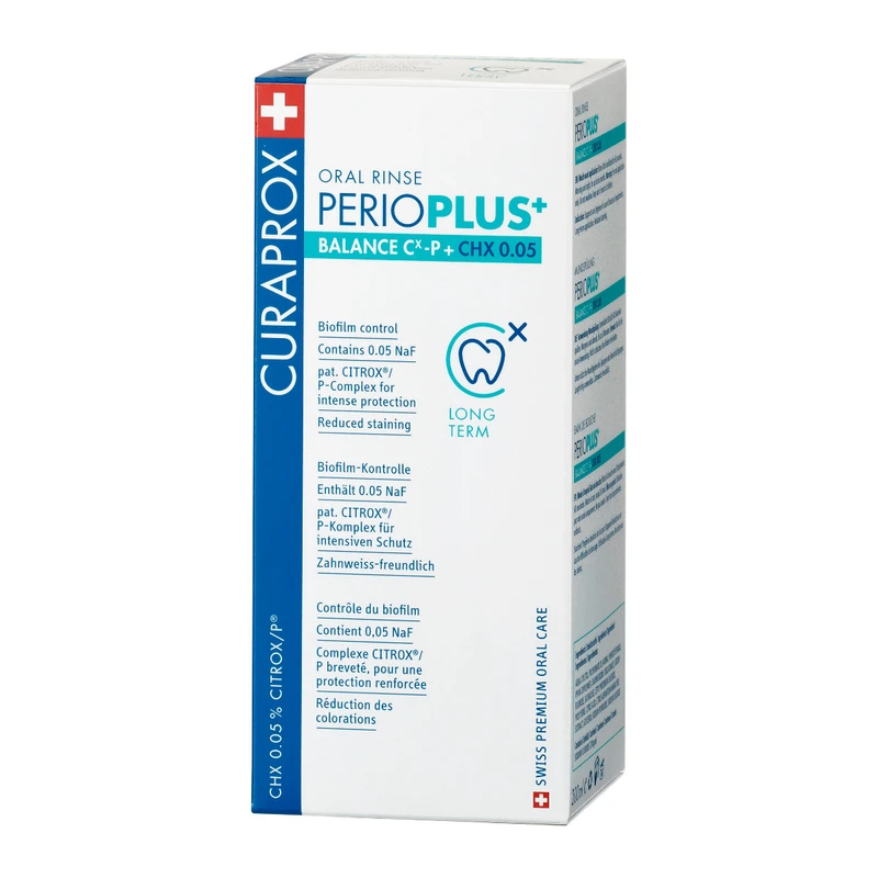 Curaprox Perio Plus+ Balance 0.05 CHX ústní voda 200 ml