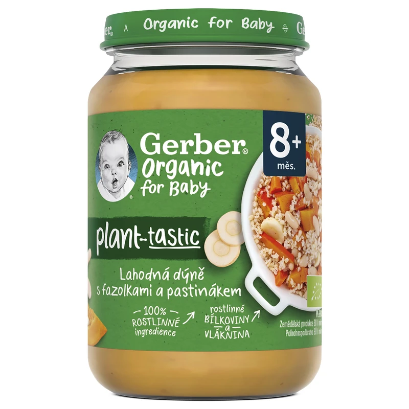 Gerber Rostlinný lahodná dýně s fazolkami a pastinákem 190 g