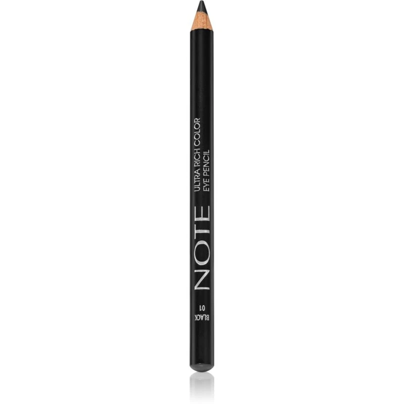 Note Cosmetique Ultra Rich Color Eye Pencil voděodolná tužka na oči 01 Black 1,1 g