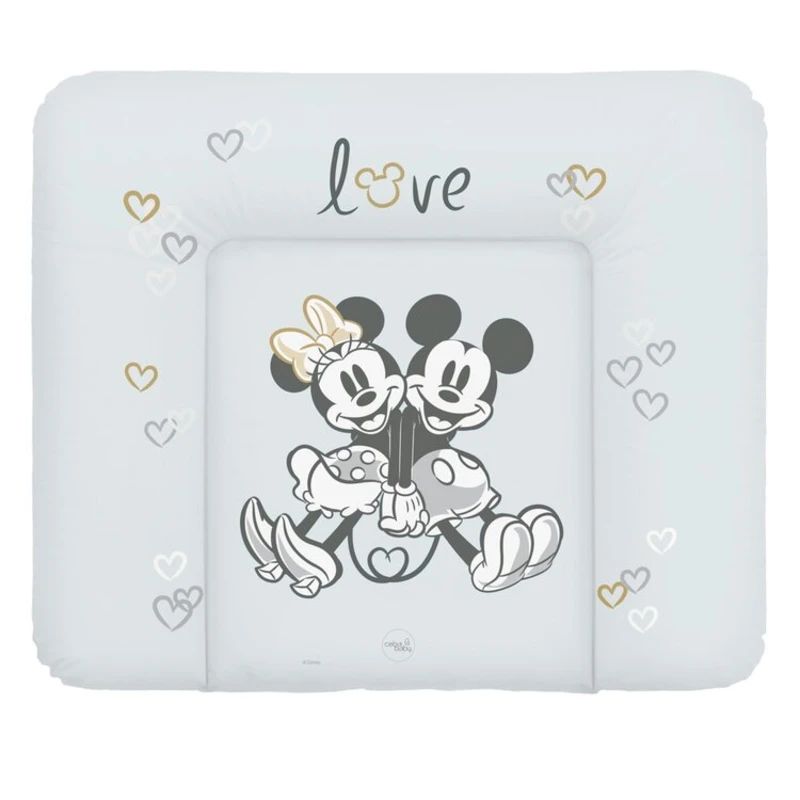 Ceba Baby Přebalovací podložka měkká velká 85x72cm Disney Minnie & Mickey, šedá