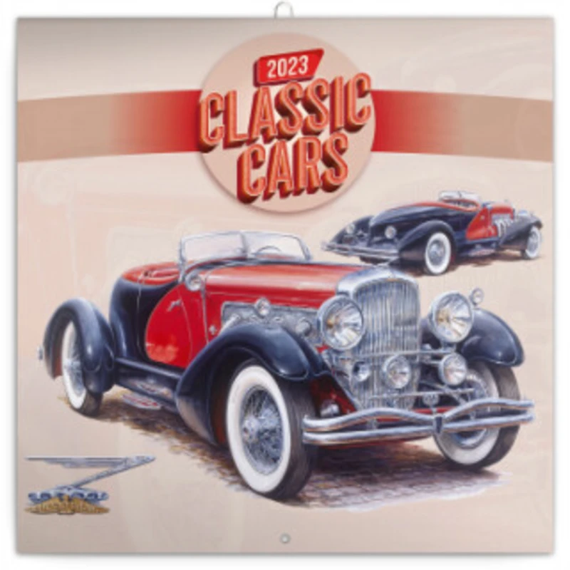 Poznámkový kalendář Classic Cars - Václav Zapadlík, 2023