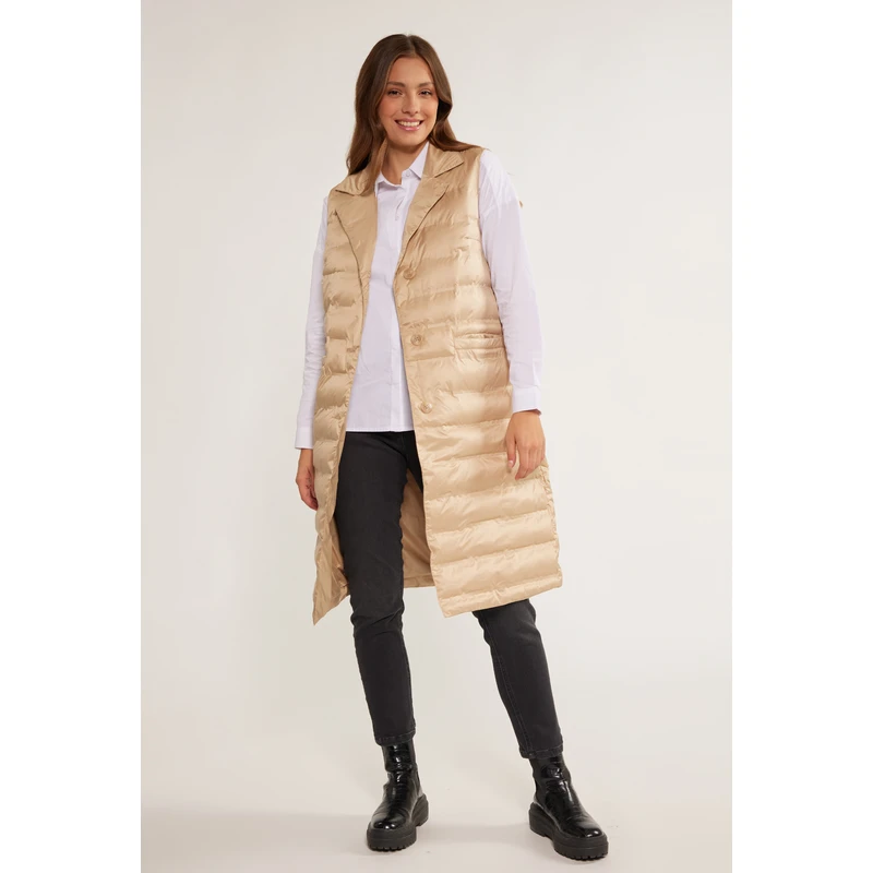 MONNARI Woman's Jackets Quilted Vest With Buttons