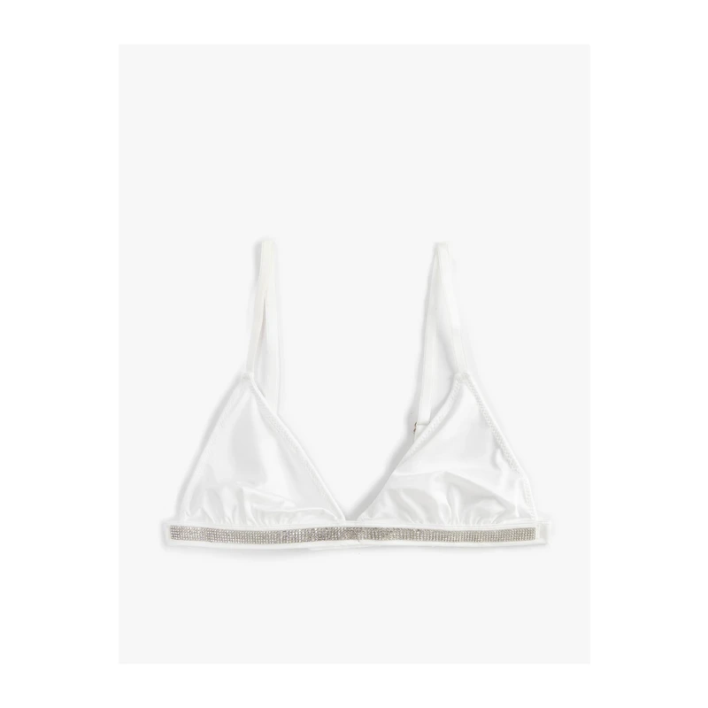 Koton Bridal Bra Unfilled Unsupported Stone Detailed