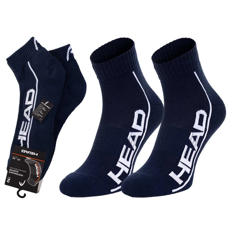 Head Unisex's 2Pack Socks 791019001 007 Navy Blue