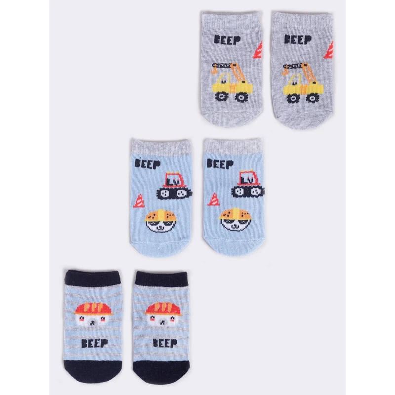 Yoclub Kids's 3Pack Baby Boy's Socks SKA-0110C-AA30-001