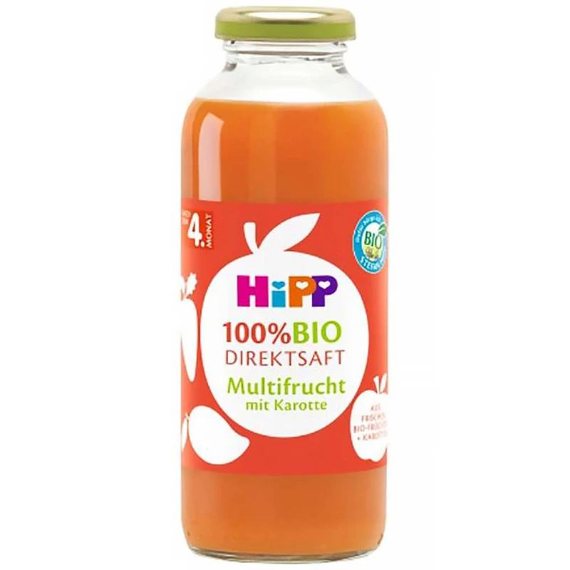 HiPP 100 % Bio Juice Ovocná šťáva s karotkou