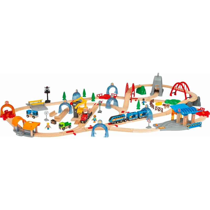 Brio WORLD 33977 Smart Tech Sound Deluxe set s akčními tunely